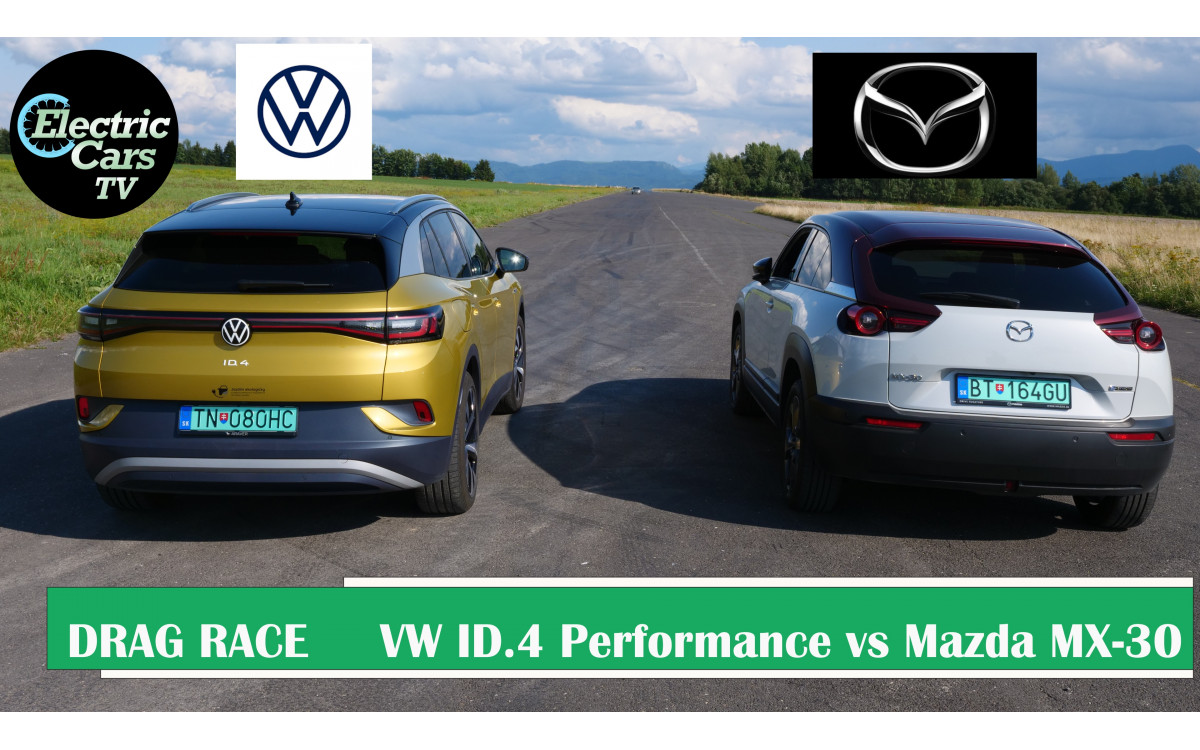 Volkswagen ID.4 Performance vs Mazda MX-30 DRAG RACE 1/4 mile