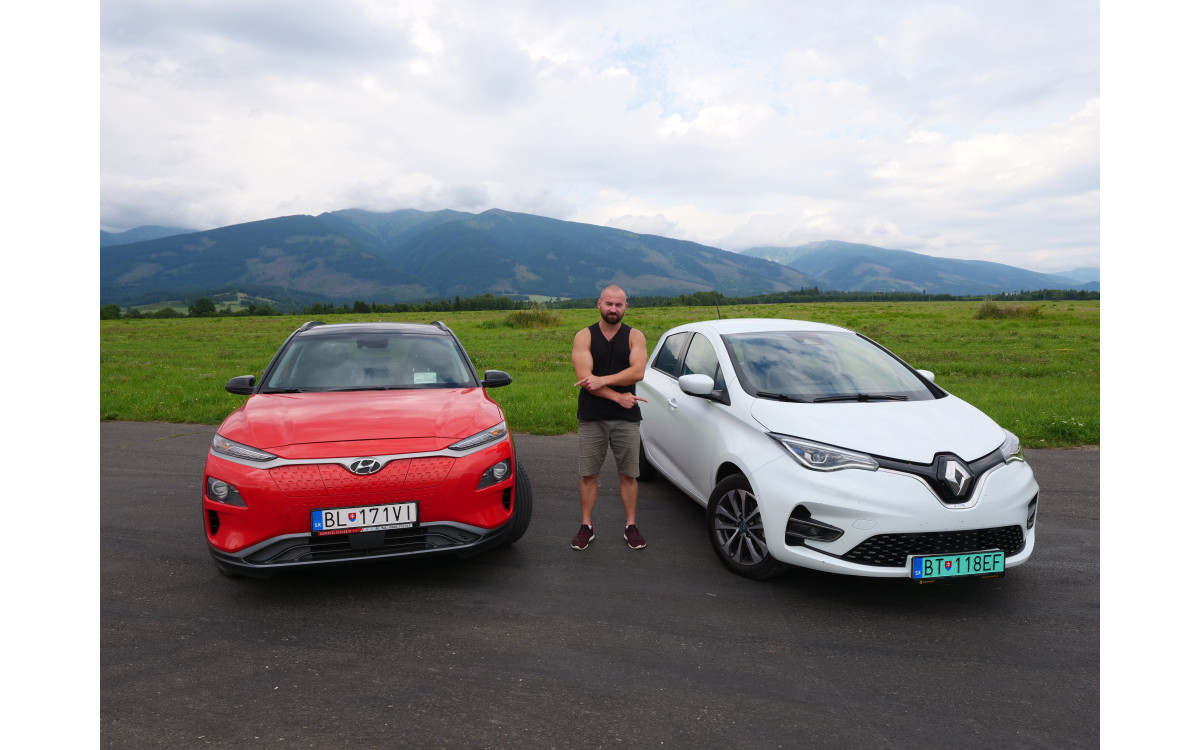 Test spotreby Renault Zoe ZE50 vs Kona Electric
